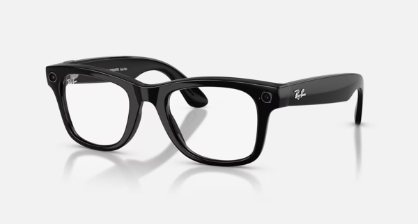 Ray-Ban Meta Wayfarer (Gen 2) Shiny Black AI Glasses with Green Transitions® Lenses - Obrázok 2