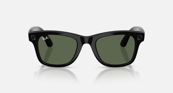 Ray-Ban Meta Wayfarer (Gen 2) Shiny Black AI Glasses with Green Lenses - Obrázok 2
