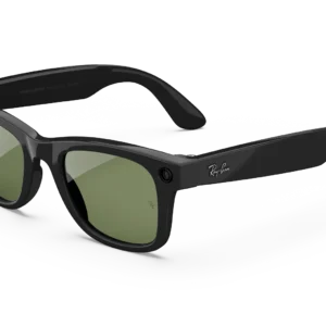 Ray-Ban Meta Wayfarer (Gen 1) Lesklé čierne okuliare s umelou inteligenciou a zelenými šošovkami