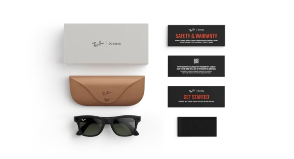 Ray-Ban Meta Wayfarer (Gen 1) Matte Black AI Glasses with Black Lenses - Obrázok 5