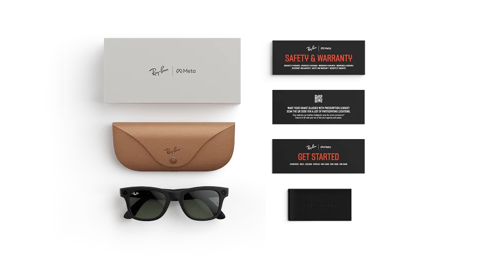 Ray-Ban Meta Wayfarer (Gen 1) Matte Black AI Glasses with Black Lenses - Obrázok 5