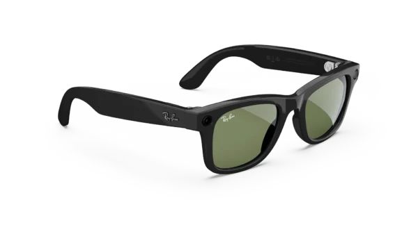 Ray-Ban Meta Wayfarer (Gen 1) Shiny Black AI Glasses with Green Lenses - Obrázok 3