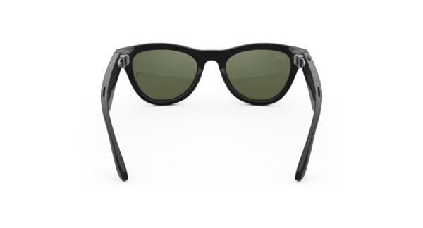 Ray-Ban Meta Skyler (Gen 2) shiny black AI glasses with green lenses - Obrázok 4