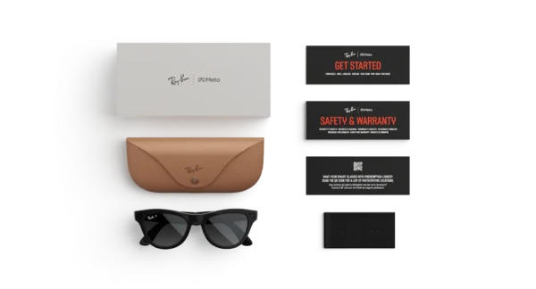 Ray-Ban Meta Skyler (Gen 2) Shiny Black AI Glasses with Polarized Black Lenses - Obrázok 5