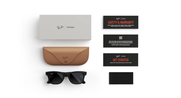 Ray-Ban Meta Wayfarer (Gen 1) Matte Black AI Glasses with Black Lenses - Obrázok 5
